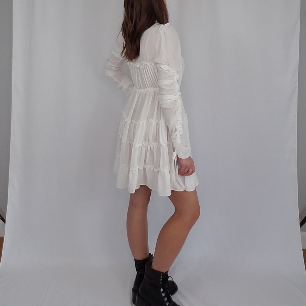 Ina White babydoll dress. - Picture 3 of 8